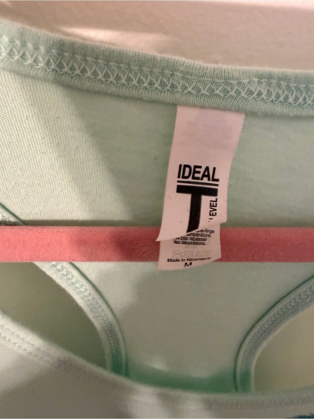 Mint Graphic Racerback Tank with Yellow Sun and Teal Palm Print - Picture 3 of 5
